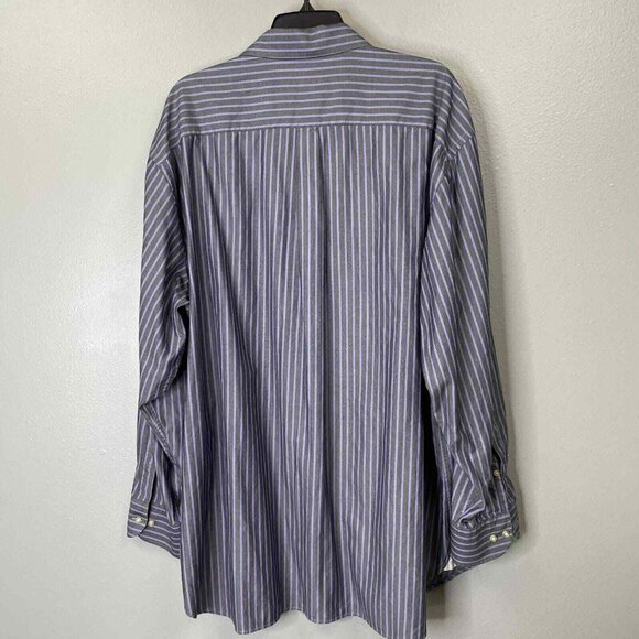 Peter Millar Shirt Mens‎ Size XXL Purple Stripe Long Sleeve Button Up Cotton - Picture 2 of 10